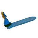 Ver imagem 3 de Incensário Régua Cigana em Resina 23 Cm - Selecione a Cor:azul Clara