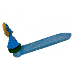 Incensário Régua Cigana em Resina 23 Cm - Selecione a Cor:azul Clara - 3