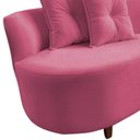 Ver imagem 7 de Namoradeira Sofá Feijão Suria 150cm Orgânica Suede Rosa
