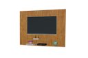 Ver imagem 2 de Painel Topázio com Prateleiras para Tv até 46'' Polegadas Cor Ipê