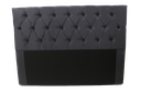 Ver imagem 2 de Cabeceira Casal Capitonê 140x117cm Cinza Escuro - Fixação no Box