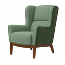 Ver imagem 4 de Poltrona Dekorien Milena Jacar Verde Courano com Puff Premium Decoração