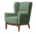 Ver imagem 4 de Poltrona Dekorien Milena Jacar Verde Courano com Puff Premium Decoração