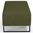 Ver imagem 6 de Puff Decorativo Sala de Estar Cléo 90cm Base de Ferro Preto W01 Linho Verde- Lyam Decor