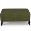 Ver imagem 3 de Puff Decorativo Sala de Estar Cléo 90cm Base de Ferro Preto W01 Linho Verde- Lyam Decor
