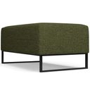 Ver imagem 7 de Puff Decorativo Sala de Estar Cléo 90cm Base de Ferro Preto W01 Linho Verde- Lyam Decor