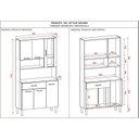 Ver imagem 4 de Armário de Cozinha 6 Portas 1 Gaveta Golden