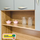 Ver imagem 7 de Armário de Cozinha 6 Portas 1 Gaveta Golden Cinza/Freijó/Gris