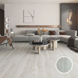 Piso Vinílico Rígido Clicado Amadeirado Off White 4mm - Caixa com 1,64 M² - 1