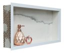 Ver imagem 7 de Nicho Porcelanato Banheiro Branco Calacata 60x32cm
