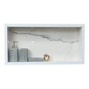 Ver imagem 3 de Nicho Porcelanato Banheiro Branco Calacata 60x32cm