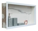 Ver mais imagens de Nicho Porcelanato Banheiro Branco Calacata 60x32cm