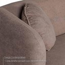 Ver imagem 5 de Sofá com Chaise Ilhéus 3 Lugares Fixo 180cm Marrom Bouclê