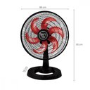 Ver imagem 2 de Ventilador de Mesa 127v Premium 50cm Preto/vermelho Tron