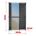 Ver imagem 4 de Porta Correr Venez. 3F.Móv.210 x 200 Elite c/Fechad.Tetra V.Ref.Mix Preto Brimak
