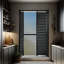 Ver imagem 2 de Porta Correr Venez. 3F.Móv.210 x 200 Elite c/Fechad.Tetra V.Ref.Mix Preto Brimak