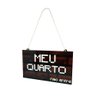 Kit 2 Plaquinhas Decorativas para Porta Mcraft - Meu Quarto e Papai Forever - 2