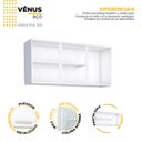 Ver imagem 4 de Armário Aéreo de Cozinha em Aço 120cm 3 Portas Vênus