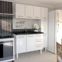 Ver imagem 2 de Armário Aéreo de Cozinha em Aço 120cm 3 Portas Vênus