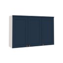 Ver imagem 2 de Armário de Cozinha Genialflex Iluminata 3 Portas Branco Azul