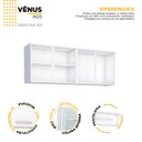 Ver imagem 2 de Armário Aéreo de Cozinha em Aço 150cm 4 Portas Vênus 