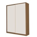 Ver imagem 3 de Guarda Roupa Modulado 2 Portas 3 Gavetas 100% MDF Decor Marrom/Off White/Freijó