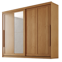 Ver imagem 1 de Guarda Roupas Casal 2 Portas de Correr com Espelho 100% Mdf 6 Gavetas Firenze