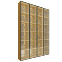 Ver imagem 4 de Cristaleira Conjunto Torre Luminare Reflecta LED 100% MDF Naturale - Gelius