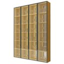 Ver imagem 5 de Cristaleira Conjunto Torre Luminare Reflecta LED 100% MDF Naturale - Gelius