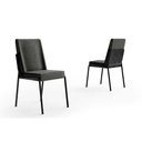 Ver imagem 6 de Sala de Jantar Completa Stellar 1597 Aço C/ Tampo Madeirado 160x90cm e 6 Cadeiras Hug Rose/petra -