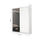 Ver imagem 4 de Guarda Roupa Modulado com Espelho 2 Portas 3 Gavetas 100% MDF Decor