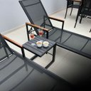 Ver imagem 3 de Kit Mesa Ripada Giratória 1,40m + 6 Poltronas + 2 Espreguiçadeiras + Mesa Lateral