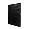 Porta de Aluminio Balcão 210x160cm 3 Folhas Vidro Liso e Batente 12,2cm Cristal Ultra Ramassol - 1