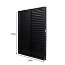 Ver imagem 4 de Porta de Aluminio Balcão 210x160cm 3 Folhas Vidro Liso e Batente 12,2cm Cristal Ultra Ramassol