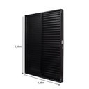 Ver imagem 4 de Porta de Aluminio Balcão 210x160cm 3 Folhas Vidro Liso e Batente 12,2cm Cristal Ultra Ramassol