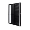 Porta de Aluminio Balcão 210x160cm 3 Folhas Vidro Liso e Batente 12,2cm Cristal Ultra Ramassol - 3