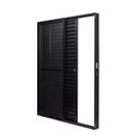 Ver imagem 2 de Porta de Aluminio Balcão 210x160cm 3 Folhas Vidro Liso e Batente 12,2cm Cristal Ultra Ramassol