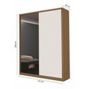 Ver imagem 4 de Guarda Roupa Modulado com Espelho 2 Portas 3 Gavetas 100% MDF Decor