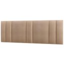 Ver imagem 2 de Cabeceira Estofada Cama Casal King Size Led Splend 200 Cm:veludo Bege