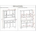 Ver imagem 4 de Armário de Cozinha 8 Portas 2 Gavetas Golden 