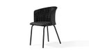 Ver imagem 3 de Conjunto de Mesa Jantar Retangular Inovare Isis New 6 Cadeiras Junco Preta Gourmet