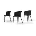 Ver imagem 4 de Conjunto de Mesa Jantar Retangular Inovare Isis New 6 Cadeiras Junco Preta Gourmet