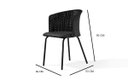 Ver imagem 4 de Conjunto de Mesa Jantar Retangular Inovare Isis New 6 Cadeiras Junco Preta Gourmet