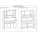 Ver imagem 4 de Armário de Cozinha 8 Portas 2 Gavetas Golden 