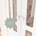 Ver imagem 7 de Conjunto Quarto Bebê Guarda Roupa Ariel 4 Portas Cômoda 4 Gavetas 1 Porta 100% MDF 
