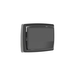 Acabamento Descarga Hydra Max Aço Inox Preto 95x107x48mm - 1