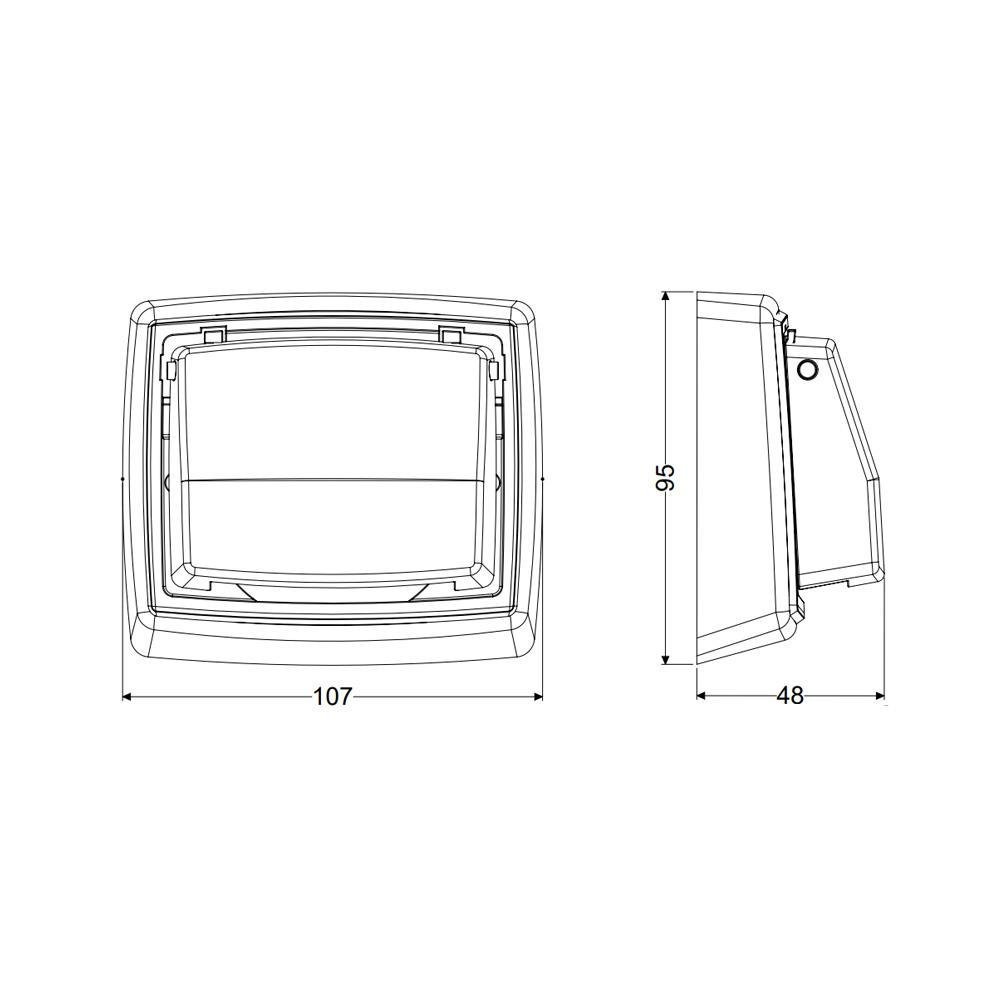 Acabamento Descarga Hydra Max Aço Inox Preto 95x107x48mm - 3