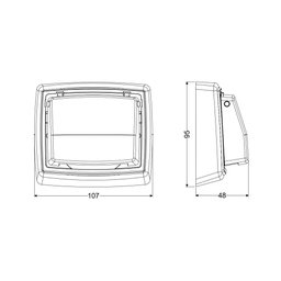 Acabamento Descarga Hydra Max Aço Inox Preto 95x107x48mm - 3