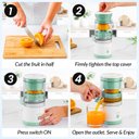 Ver imagem 3 de Espremedor Elétrico Liquidificador Portátil, Copo de Suco Usb, Mini Multifuncional Recarregável, Ext