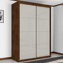 Ver imagem 1 de Guarda Roupa Solteiro Villa Aurora 2 Portas Correr 3 Gavetas MDF Malbec-Off White Framar